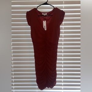 BRAND NEW ! Steve Madden scrunch dress.  Size Medium , spiced apple color .